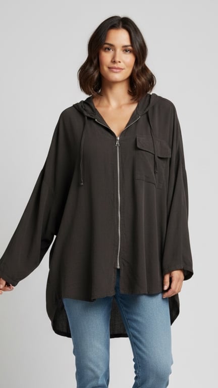Rosa cardigan jacket, Chokolate. Onesize 36-46.
