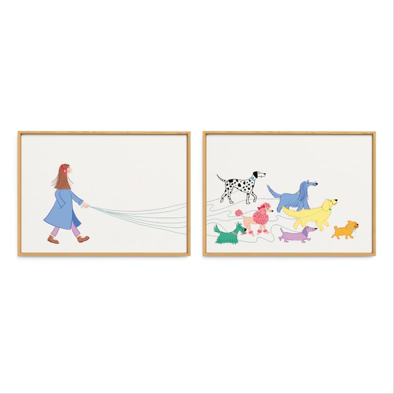Hundelufterinde – todelt plakat billede 2