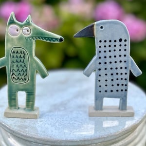 2 flade figurer. Samlet pris – produktbillede