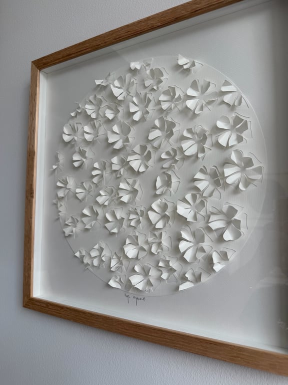 40x40cm, “Sakura”, indrammet  billede 2
