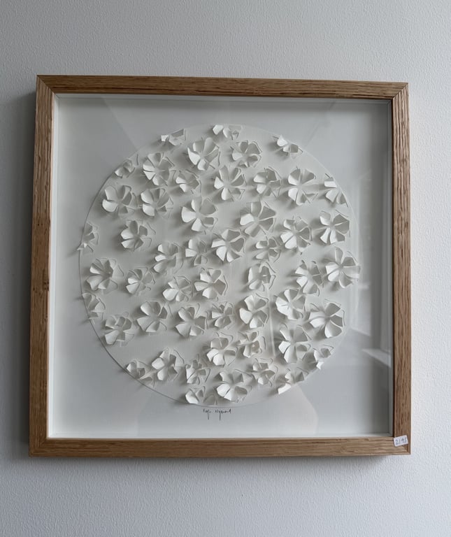 40x40cm, “Sakura”, indrammet  billede 3