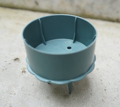 Bloklysholder i grøn plastik 5D x 6H cm (2)