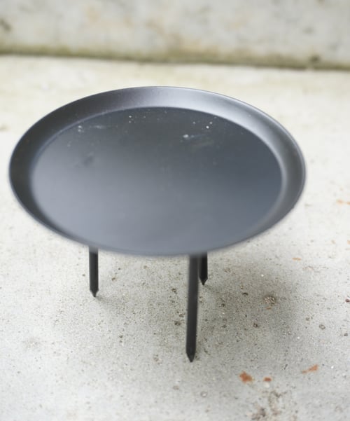 Bloklysholder i sort metal 6D x 7H cm