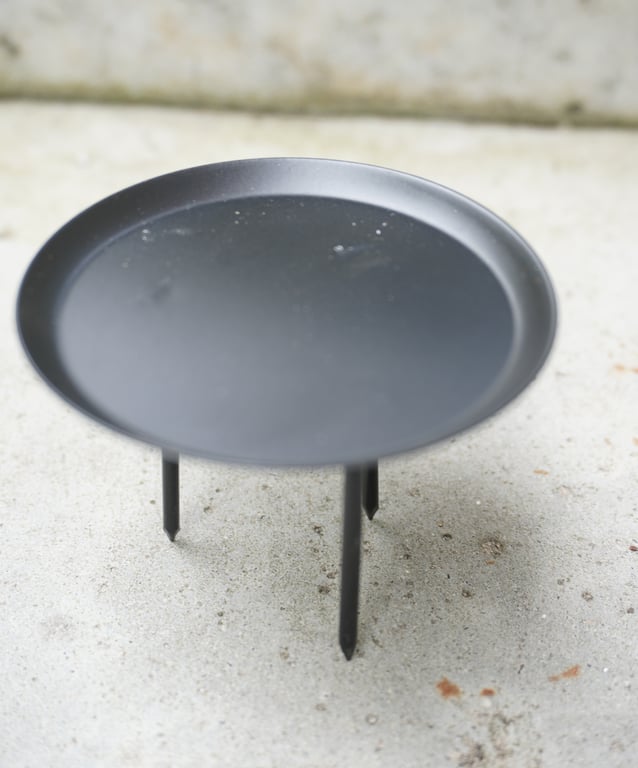 Bloklysholder i sort metal 6D x 7H cm