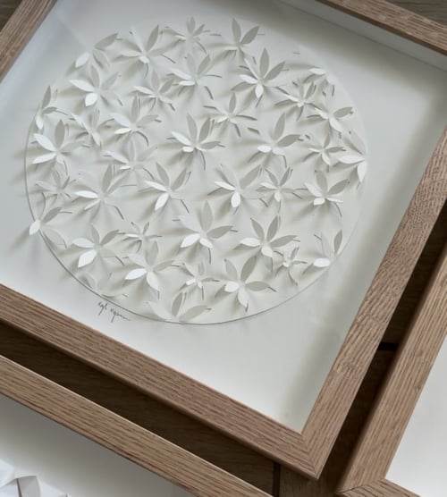 30x30cm, 3D papercut, indrammet  (3)