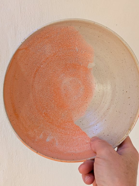 Skål orange/beige
