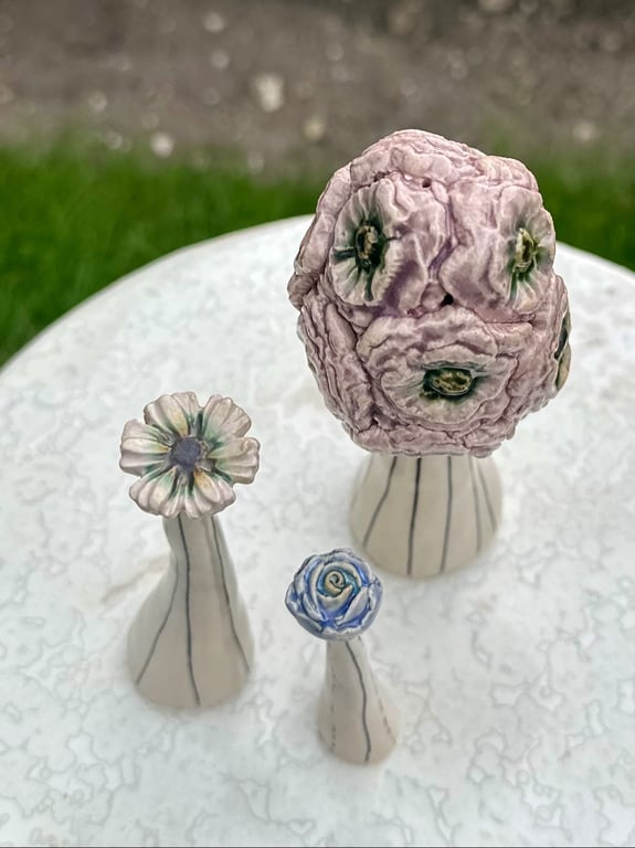 Blomsterbuket m træ billede 2