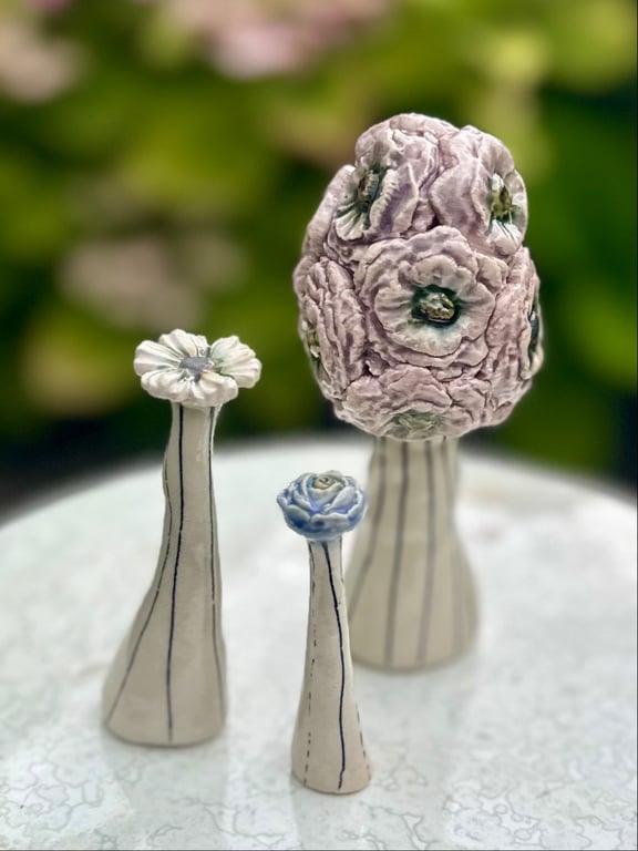 Blomsterbuket m træ