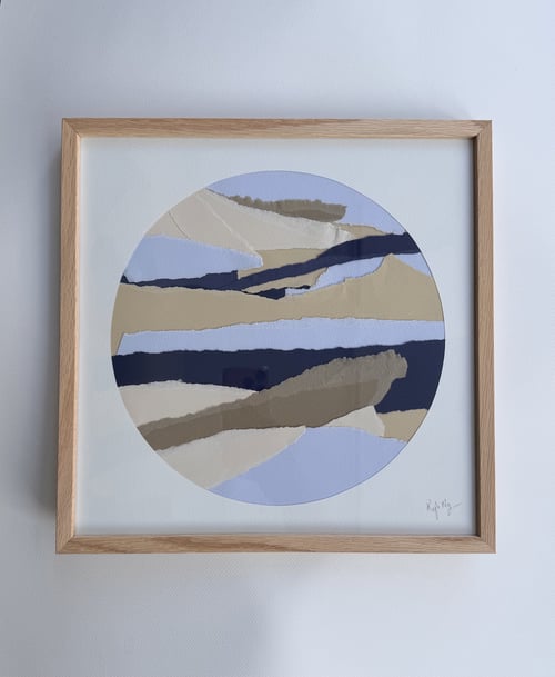 30x30cm, Horizons, papirværk, indrammet 