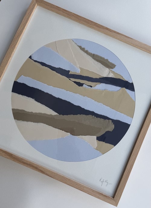 30x30cm, Horizons, papirværk, indrammet  (2)