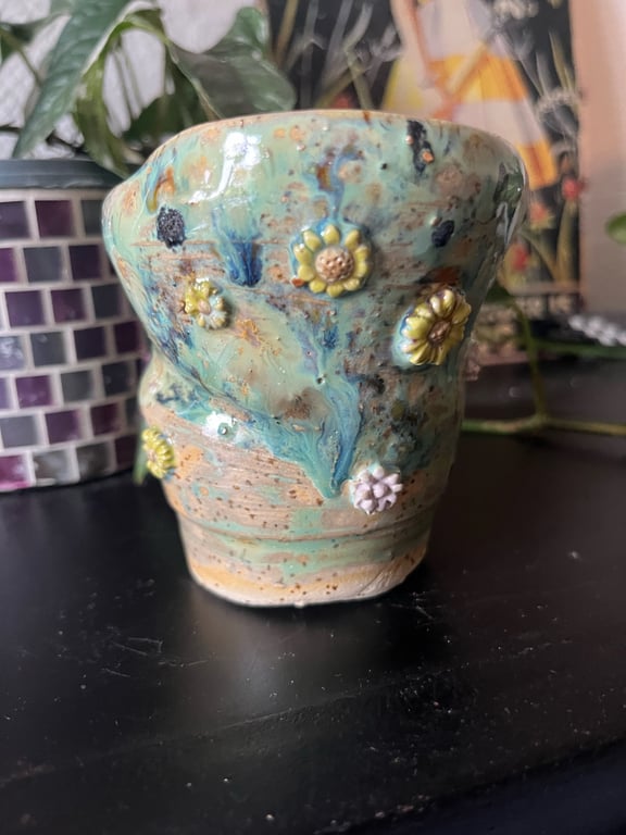 sjov blomstervase eller kop 
