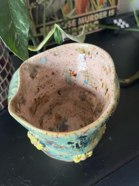 sjov blomstervase eller kop  billede 4