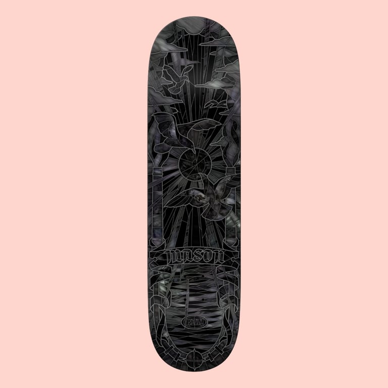 Real Skateboards, Mason Black Sunday Cathedral, 8.25"