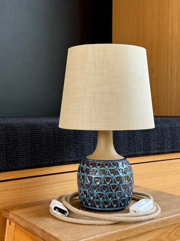 Upcycled vintage bordlampe - Søholm Keramik
