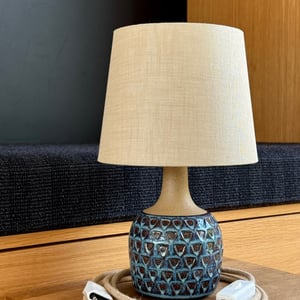 Upcycled vintage bordlampe - Søholm Keramik – produktbillede