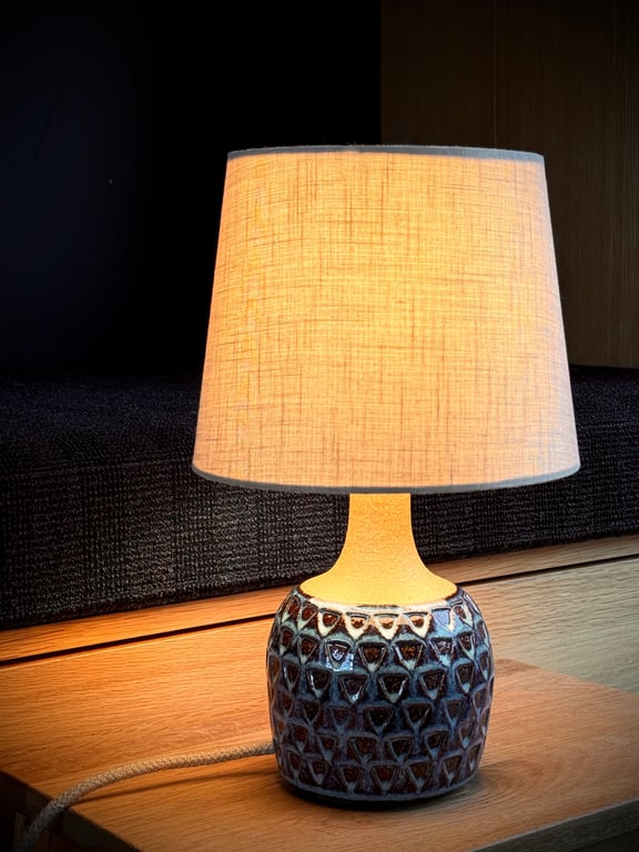 Upcycled vintage bordlampe - Søholm Keramik billede 3