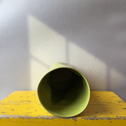 Krøllet vase grøn  (3)