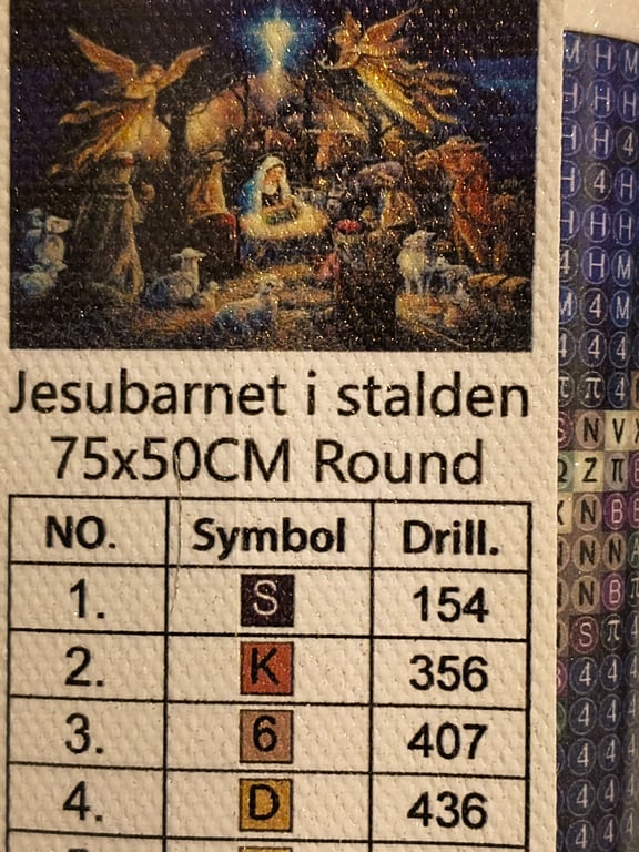 Jesusbarnet i stalden 75 50