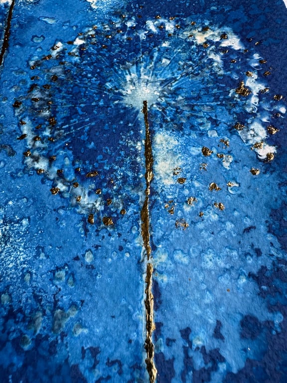 Allium #4 Cyanotype  billede 3