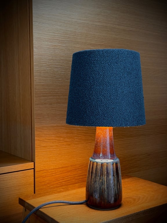 Upcycled vintage bordlampe - Søholm Keramik billede 3