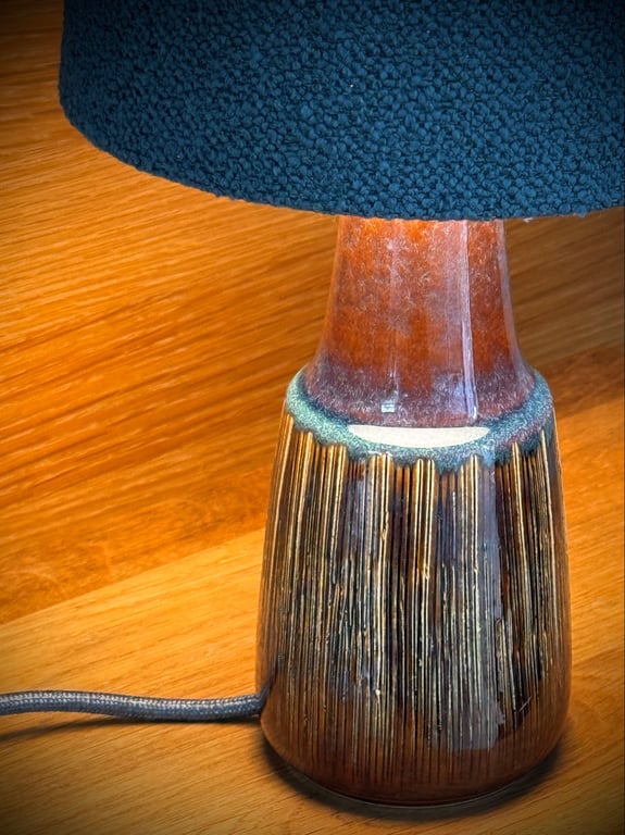 Upcycled vintage bordlampe - Søholm Keramik billede 4
