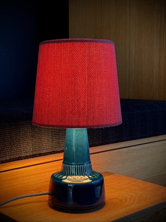 Upcycled vintage bordlampe - Søholm Keramik billede 3