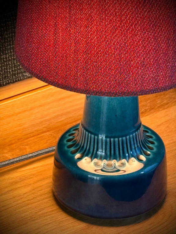 Upcycled vintage bordlampe - Søholm Keramik billede 4