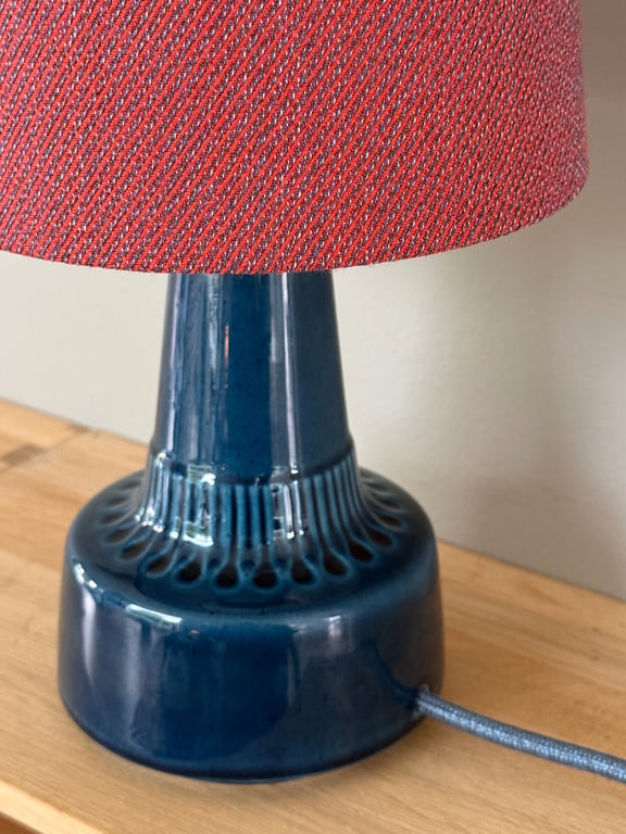 Upcycled vintage bordlampe - Søholm Keramik billede 2