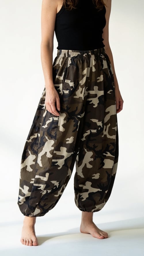 Ellis pants, Chokolate Camouflage. Onesize 36-44. (2)