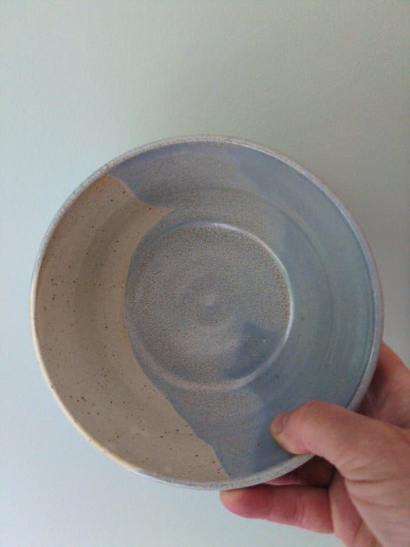 Skål lyseblå/beige