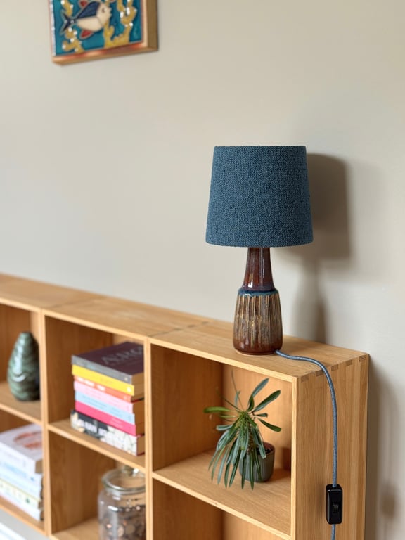 Upcycled vintage bordlampe - Søholm Keramik billede 5