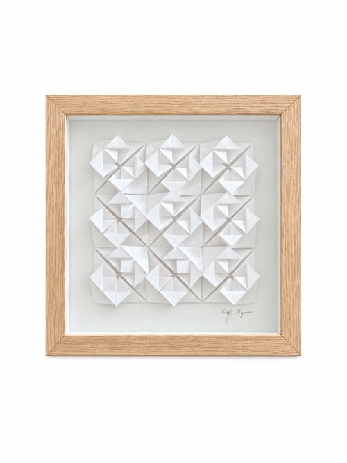 20x20cm, foldet værk, indrammet  (1)