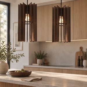 NŌR Pendel | Walnut | Sæt á 2 stk. – produktbillede