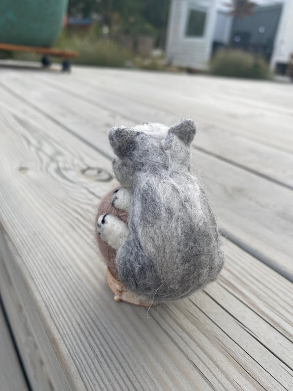 Missekat på garnnøgle billede 2