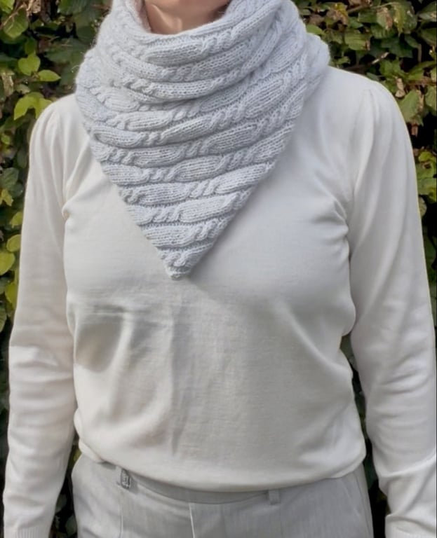 Nori Shawl strikkeopskrift billede 3