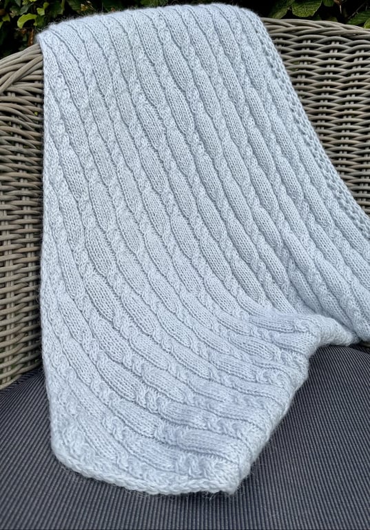Nori Shawl strikkeopskrift billede 2