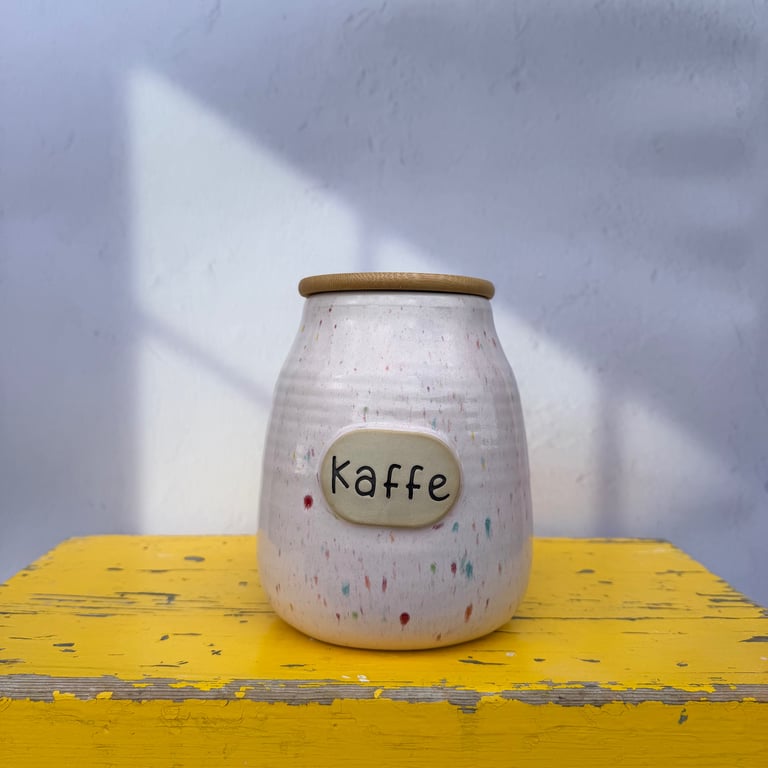 Kaffekrukke lyserød sprinkle 2 (1,1L)