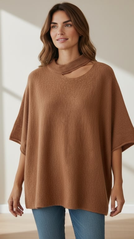 Lise knit blouse. Terrarotta. Onesize 36-44.