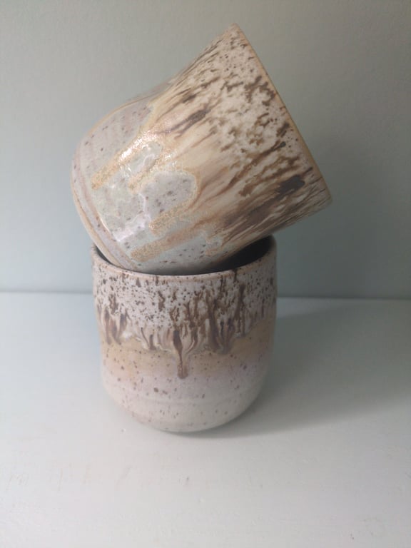 Dimplecup brunnistret/pebermynte 
