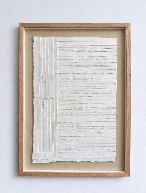 50x70cm, papirværk, indrammet 