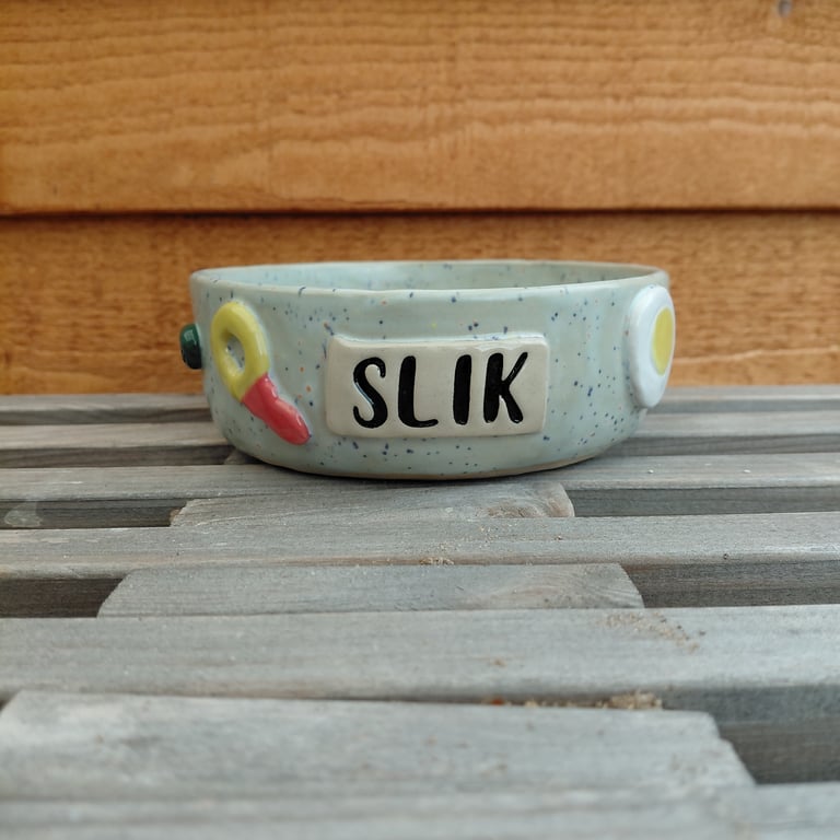 Slikskål lyseblå