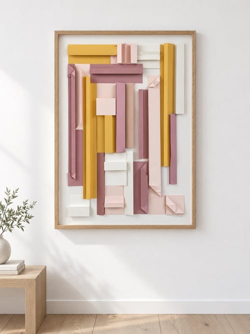 70x100cm, Relief, indrammet 