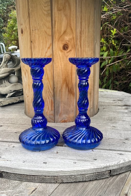 2 Vintage Lysestager 