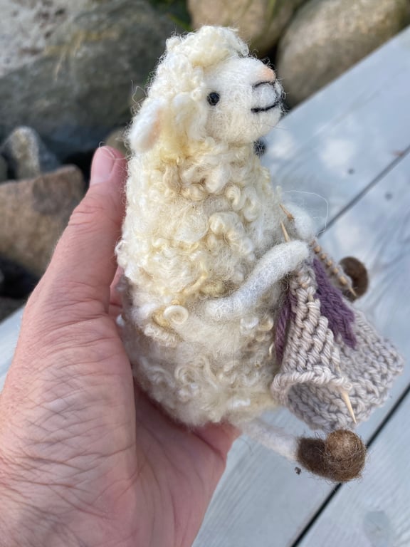 Strikkende får billede 2