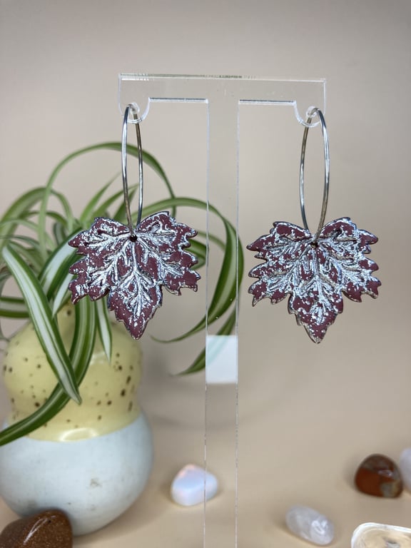 Maple leaf med sølv hoop