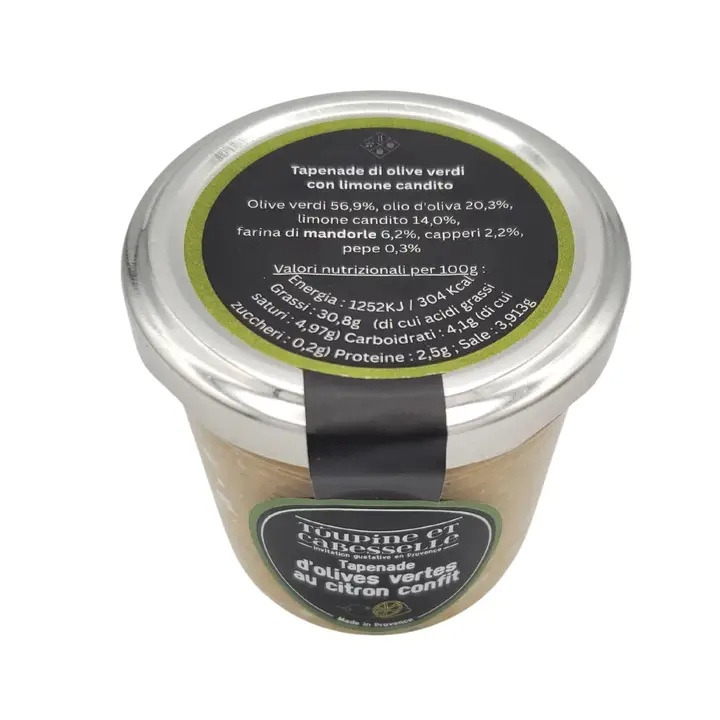 Tapenade af grønne oliven med konfiteret citron billede 2
