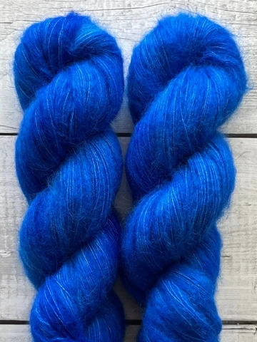 Garn: Håndfarvet fra M-L Sjøgren - Suri Alpaca Silk billede 7
