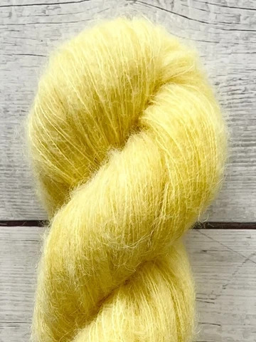 Garn: Håndfarvet fra M-L Sjøgren - Suri Alpaca Silk billede 12