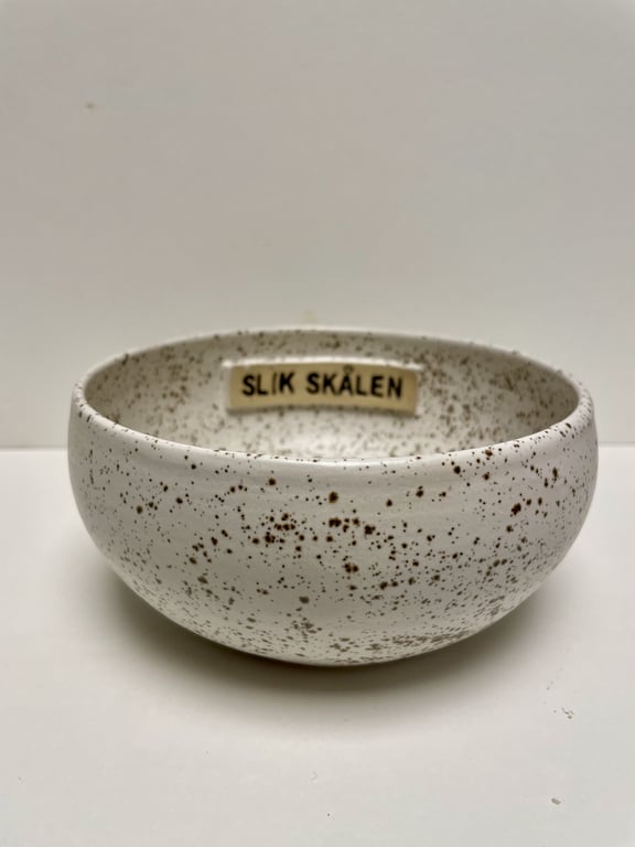 Keramik Skål med tekst - Slik skålen billede 3