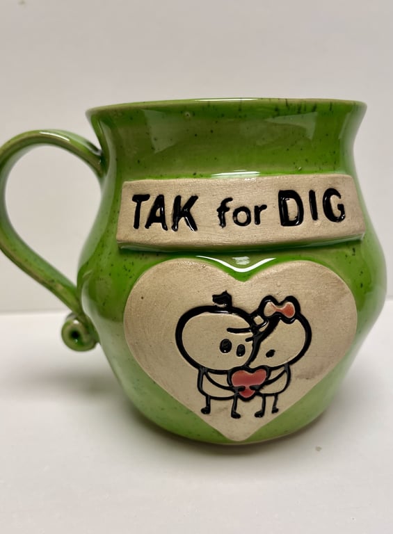 Keramik krus med tekst  -  Tak for dig. billede 3
